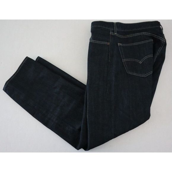 Levi's 501 Men's Sz 35x30 Dark Wash Pre-Worn Button Fly Distressed Jeans $70 - Picture 7 of 8